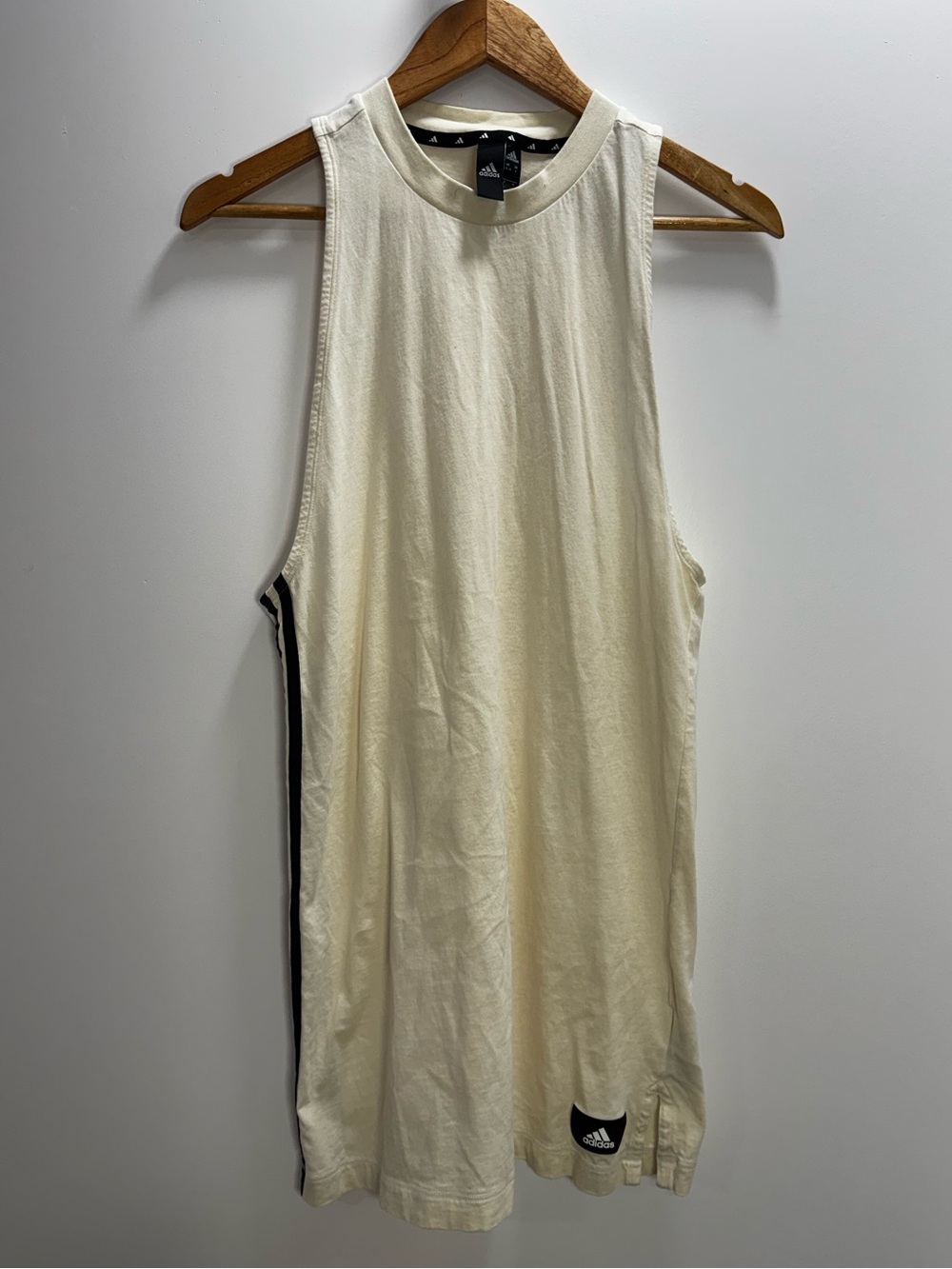 Adidas Cream Athletic Tank mini dress size S